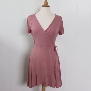 Wrap Dress / TJ Maxx / Size Large / Dusty Rose Color